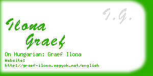 ilona graef business card